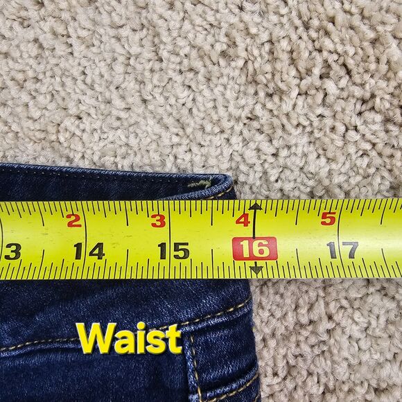 American Eagle Skinny Super Stretch Jeans Dark Wash Women's Size 12 Short - Picture 12 of 16